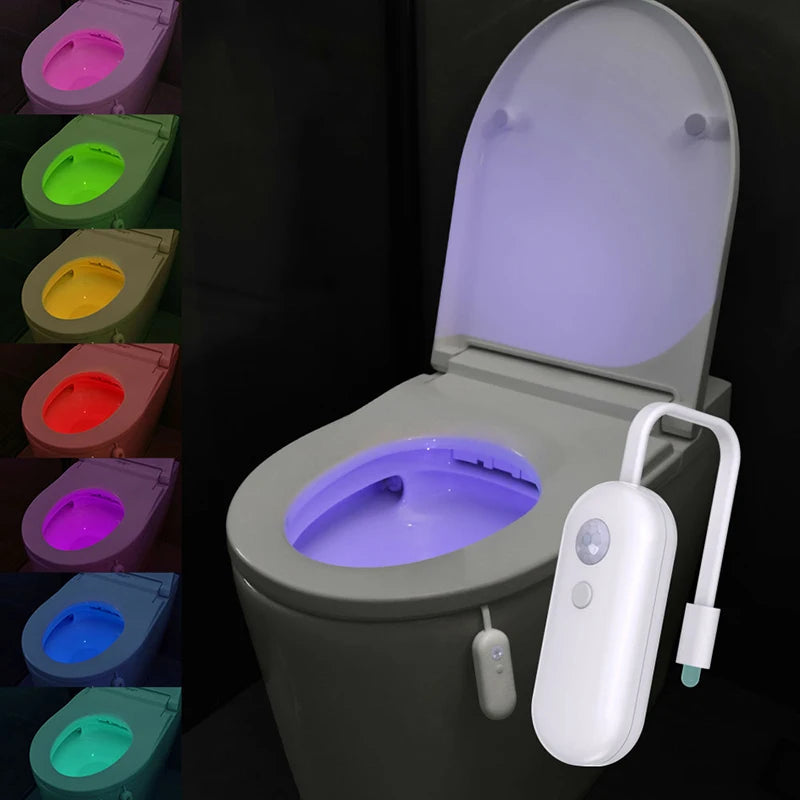 Rechargeable RGB Motion-Sensor Toilet Night Light