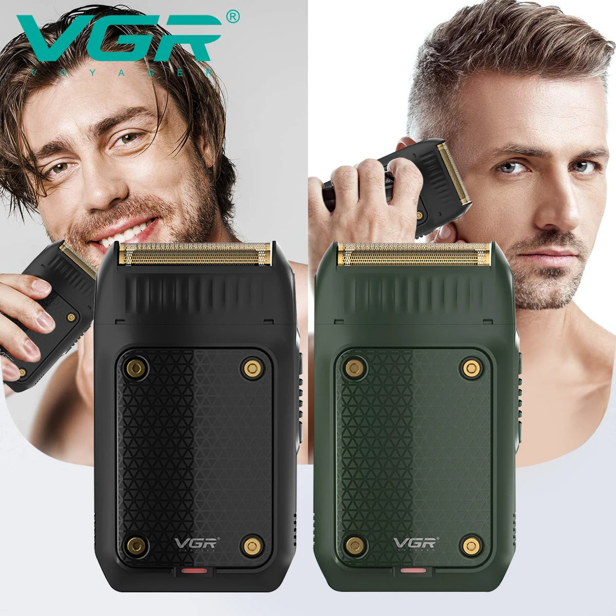 VGR 353 Beard Shaver Professional Hair Trimmer Electric Face Shaving Machine Men's USB Charging Safety Face Shaver for Men 