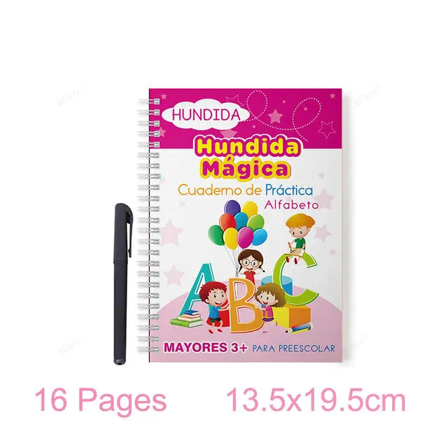 Grooved Handwriting Practice Books, Language Options