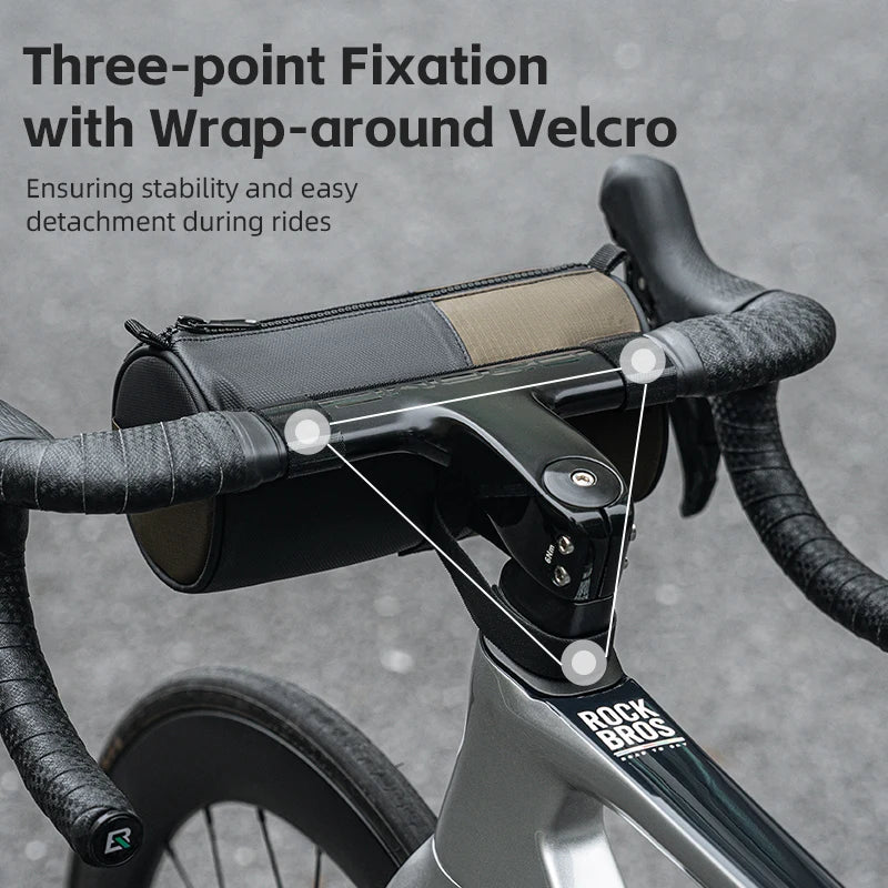 Reflective Bicycle Handlebar Bag, 1.7L Rainproof Front Bag