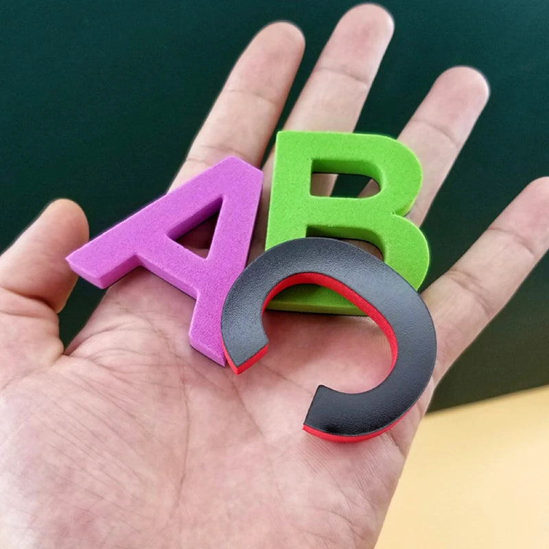 ABC Magnetic English Letter Magnetic Stickers Refrigerator Stickers Educational Children's Toys Christmas Gift 