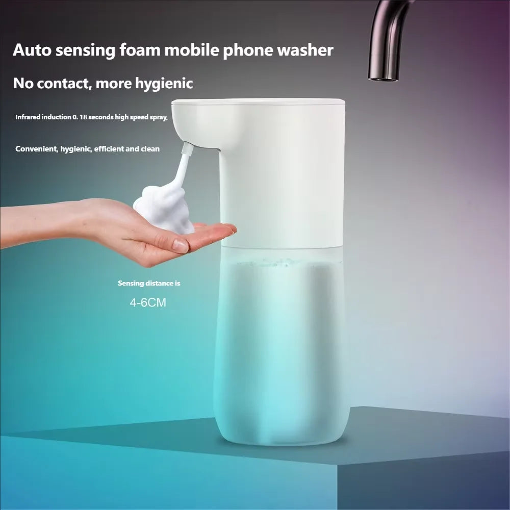 Inteligentný senzorový automatický dávkovač mydla 600 ml USB nabíjateľný bezdotykový pena dávkovač