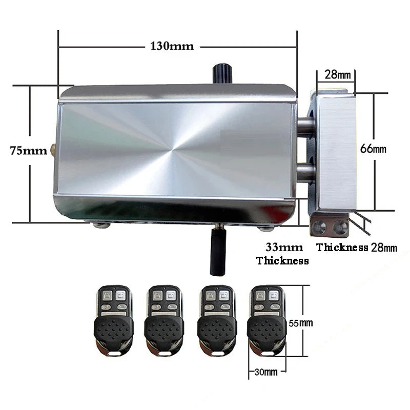Tuya/TTlock Remote Control Door Lock Bluetooth Wireless Smart Lock Deadbolt Lock Electronic Keyless Invisible Lock