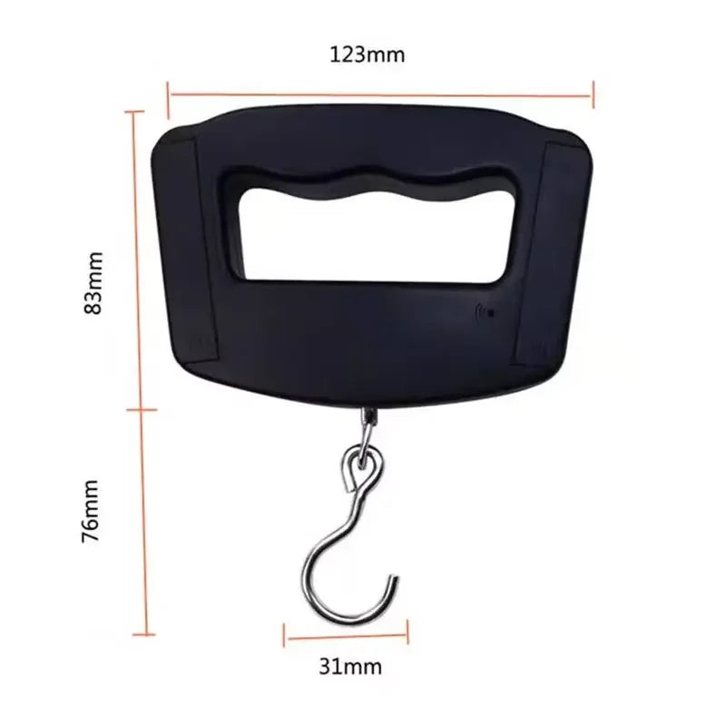 50kg/10g Travel Luggage Scale Portable Handheld Electronic Scale with Hook Gram Scale Express Delivery Fishing Handheld Scale