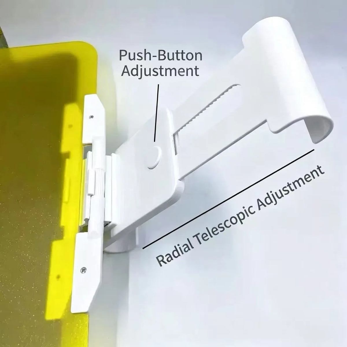 Clip-On Car Sun Visor Extension with Grey & Yellow Panels