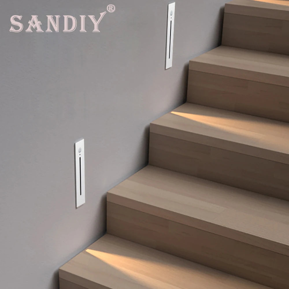 Recessed LED Stair Light - Sensor Options