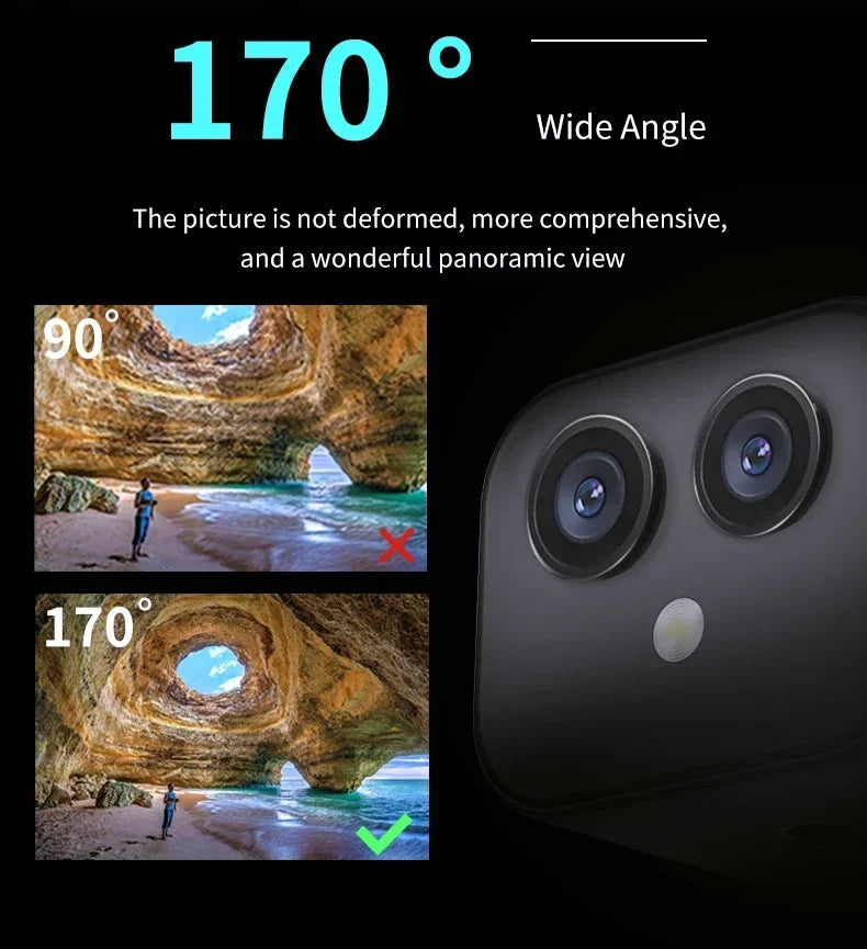 4K HD Mini WiFi Cam Smart Home Wireless Security Surveillance Dual Webcam Micro IP Camcorders Night Vision Sports Monitor Magnet