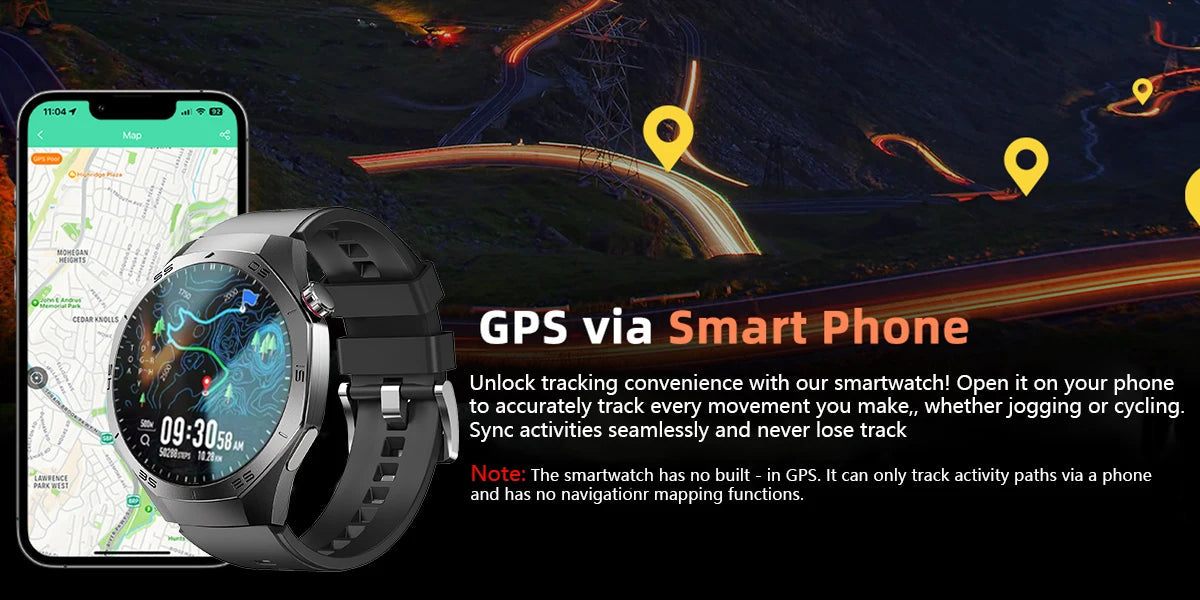 2025New For Android and ios Smart Watch Men AMOLED Screen GPS Motion trajectory Heart Rate Bluetooth Calls SmartWatch Waterproof 