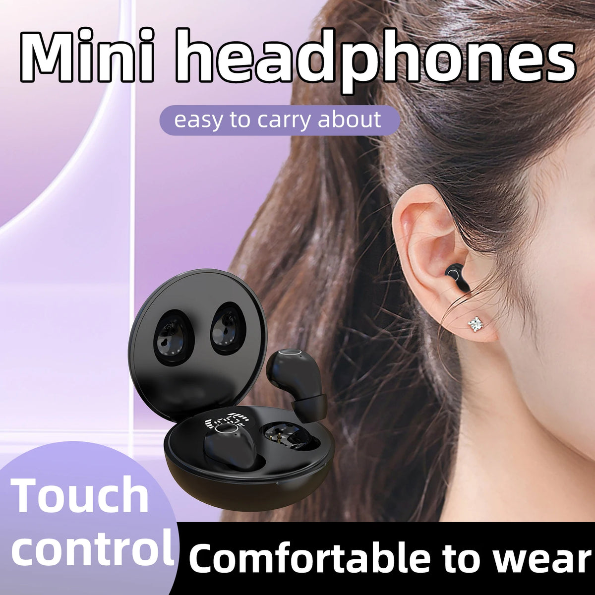 Ultra Small Invisible Wireless Bluetooth Earbuds
