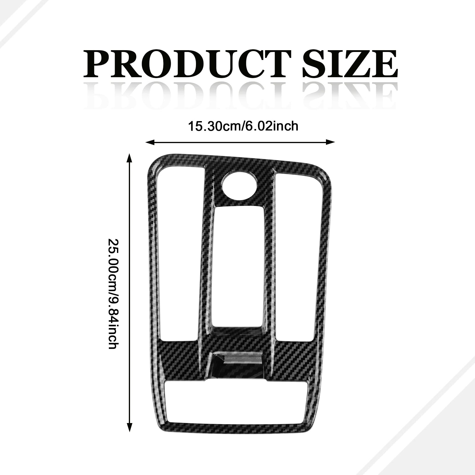 Carbon Fiber Style ABS Gear Trim for Seat Leon and Cupra