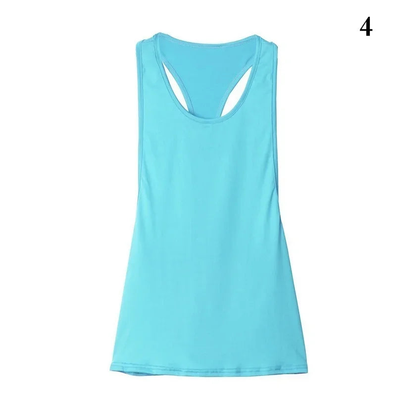 Weibliches Racerback-Polyester-Workout-Top