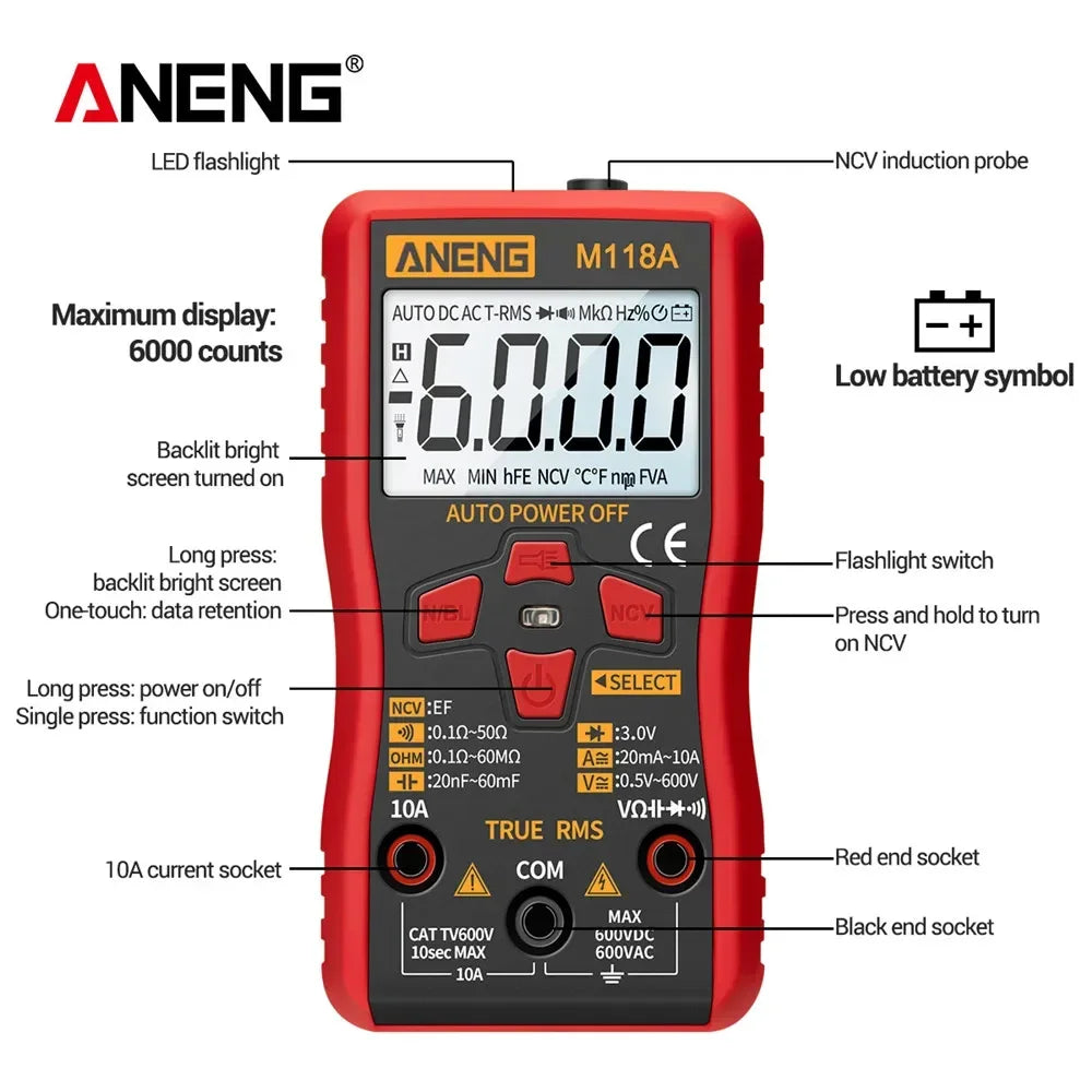 M118A Auto-Range Digital Multimeter