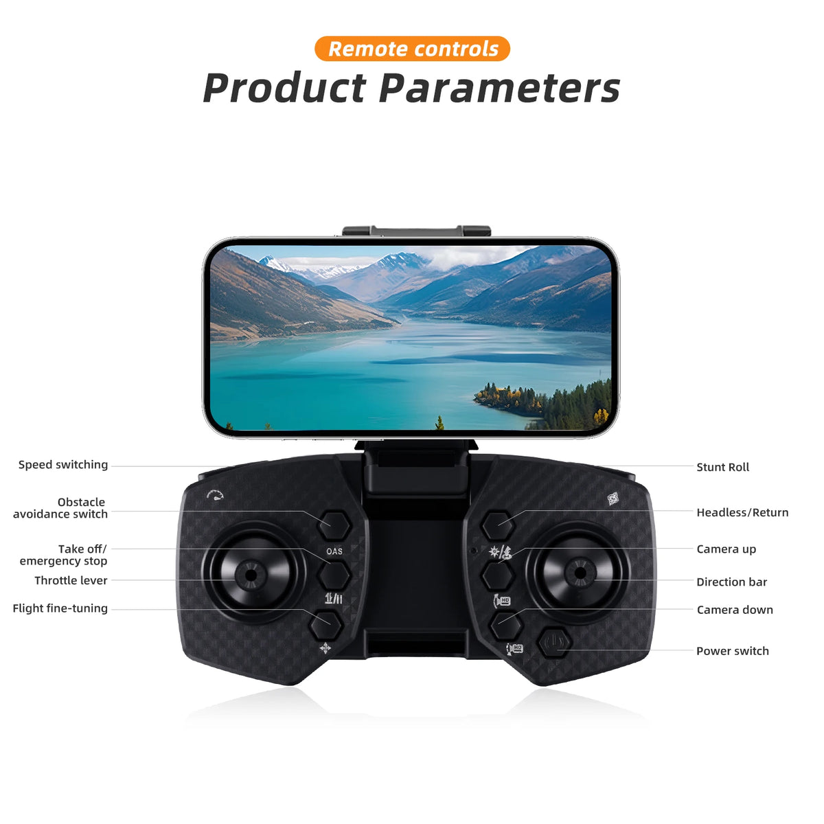 Podofo Drone 4k Professional Dual Camera  Mini Helicopter Quadcopter Toy Obstacle Avoidance Foldable RC Drone Headless Mode Mini Drones