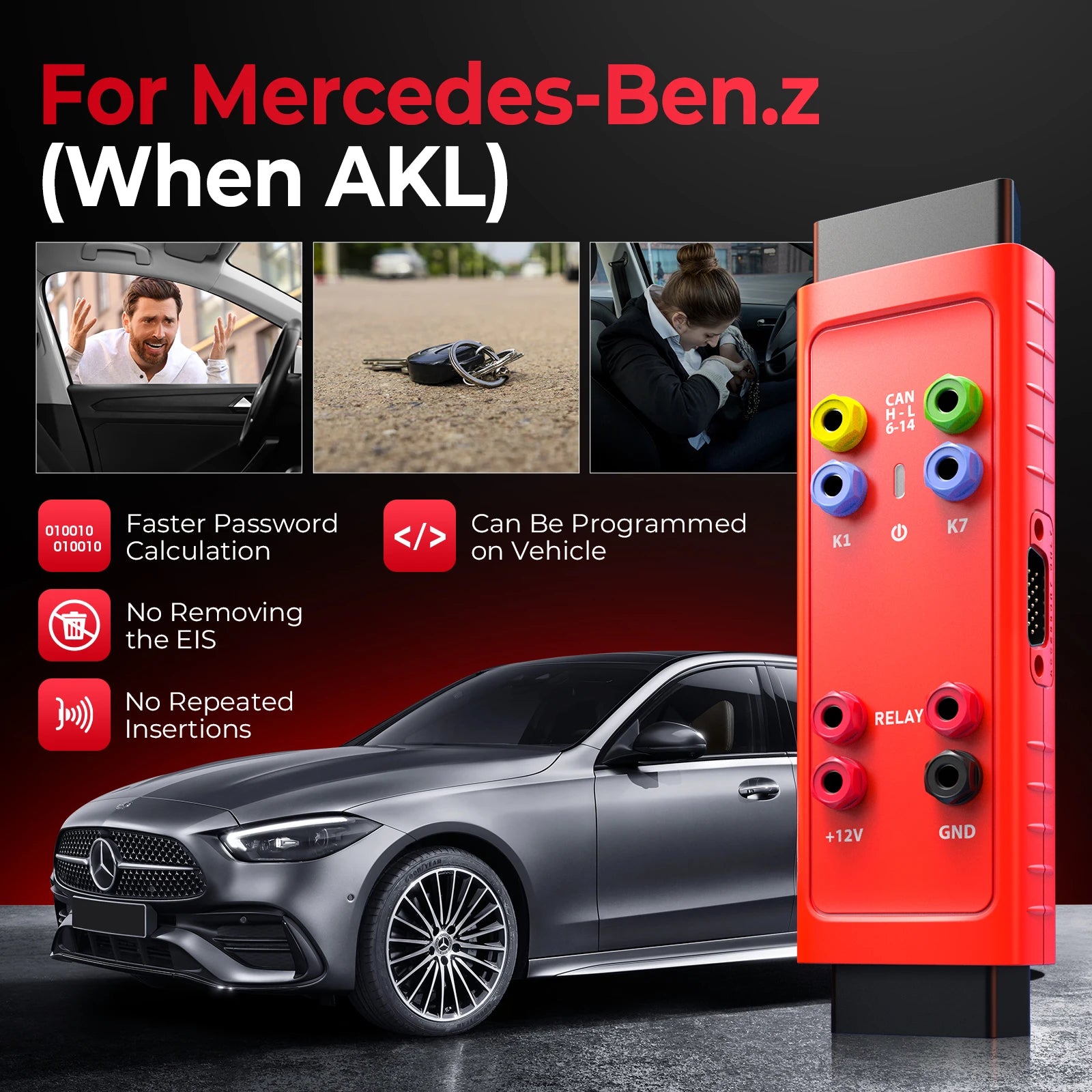 Autel G-BOX3 Key Programming Adapter for Benz BMW IM608