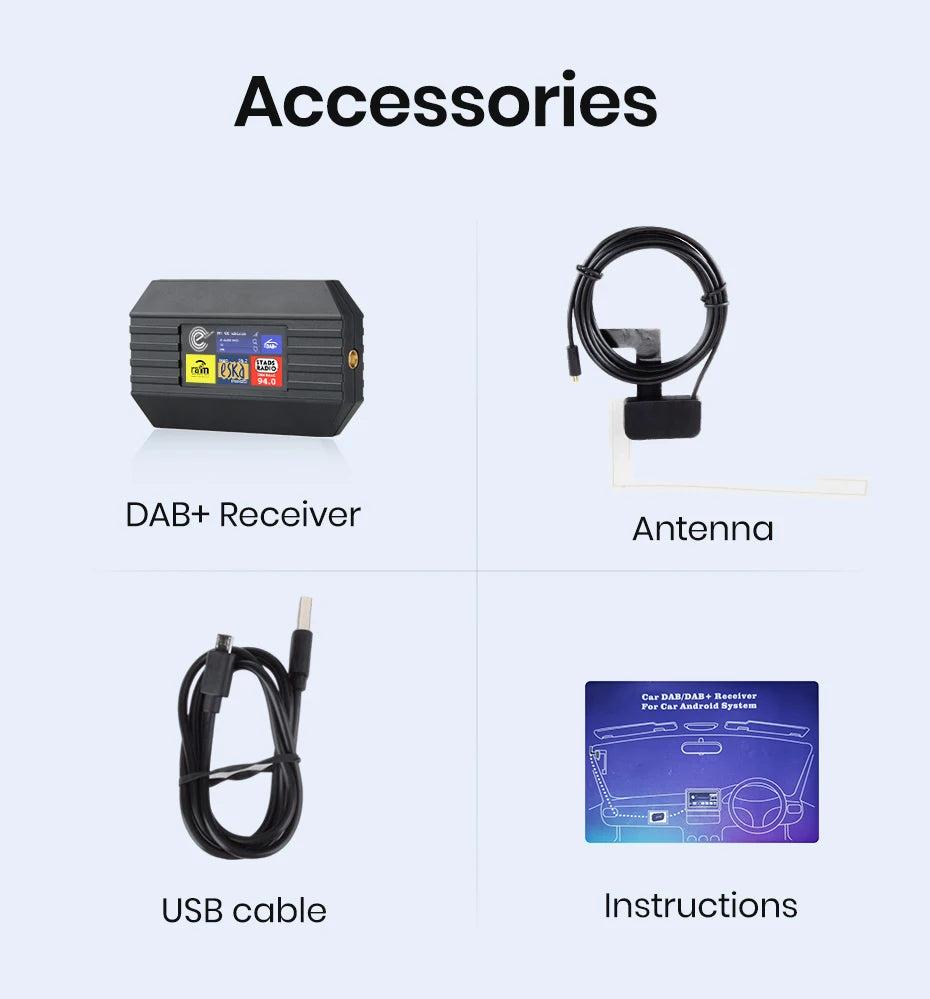DAB Antenna With USB Adapter for Android Car Radios