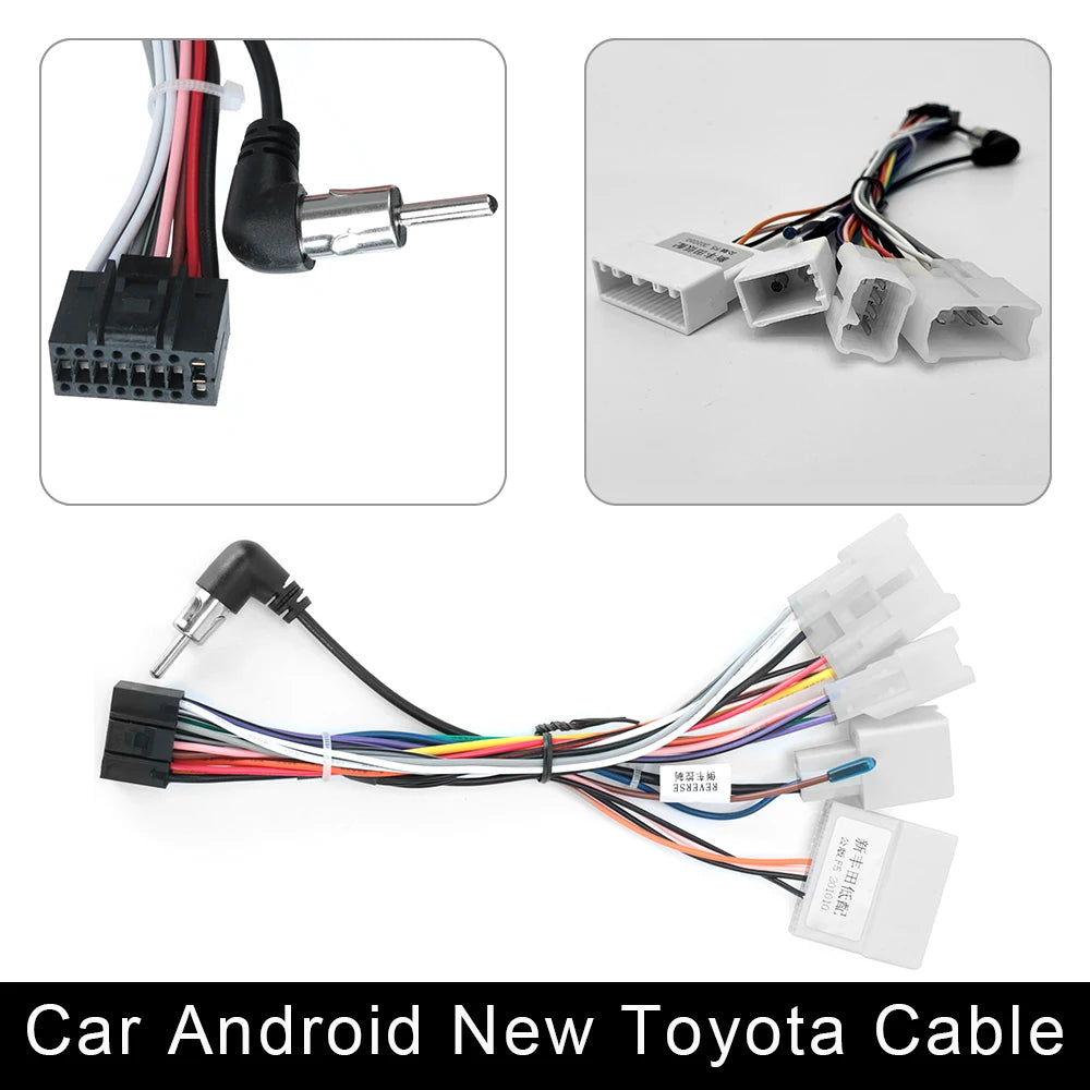 Câble ISO pour autoradio Android, accessoires pour écran 2DIN, stéréo Suzuki Kia VW Hyundai Honda Toyota Nissan Mitsubish, Ford Outlander