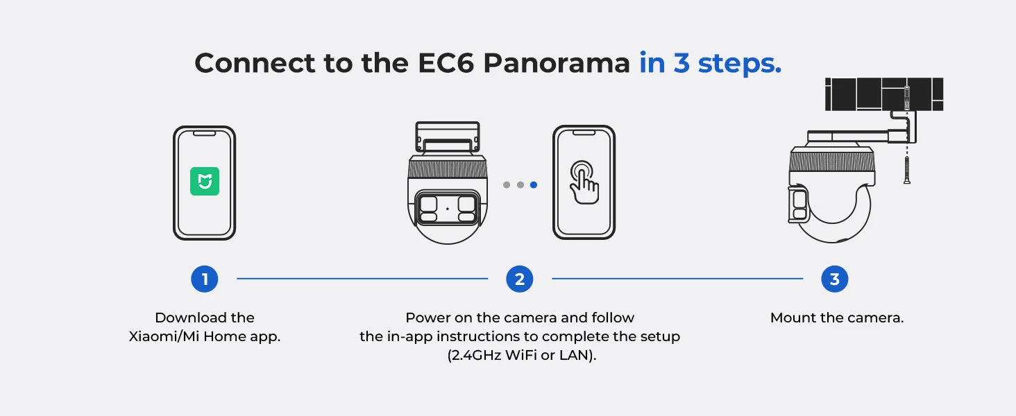IMILAB EC6 Panorama 6MP 180° WiFi Outdoor Security Camera
