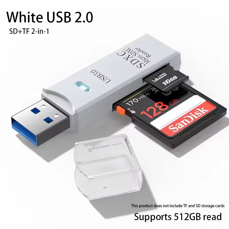 2-v-1 večnamenski USB 3.0 kartični bralnik miniSD TFMemoryCardReader USB flash drive kartični bralnik adapter za PC prenosnike dodatki