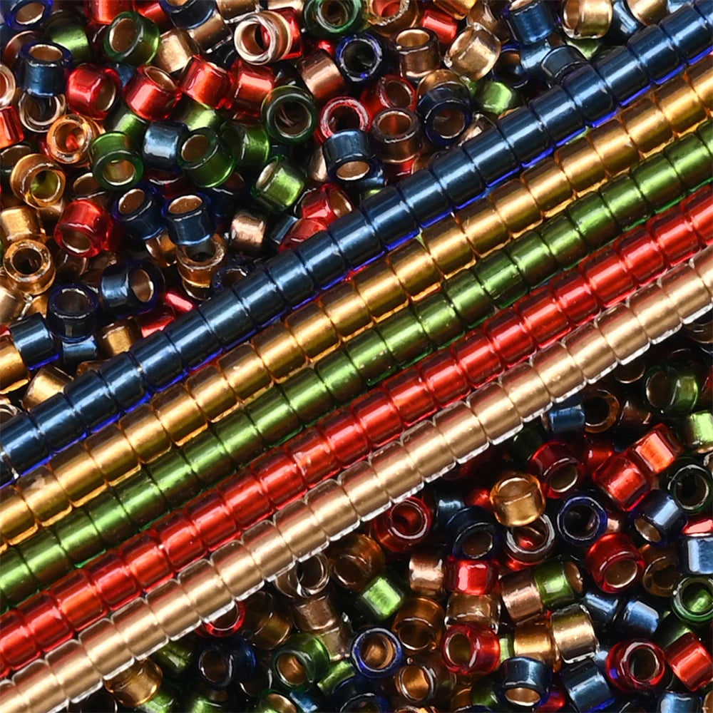 2.5 mm Glass Beads with Gold-Colored Centers – 1000 Pieces
