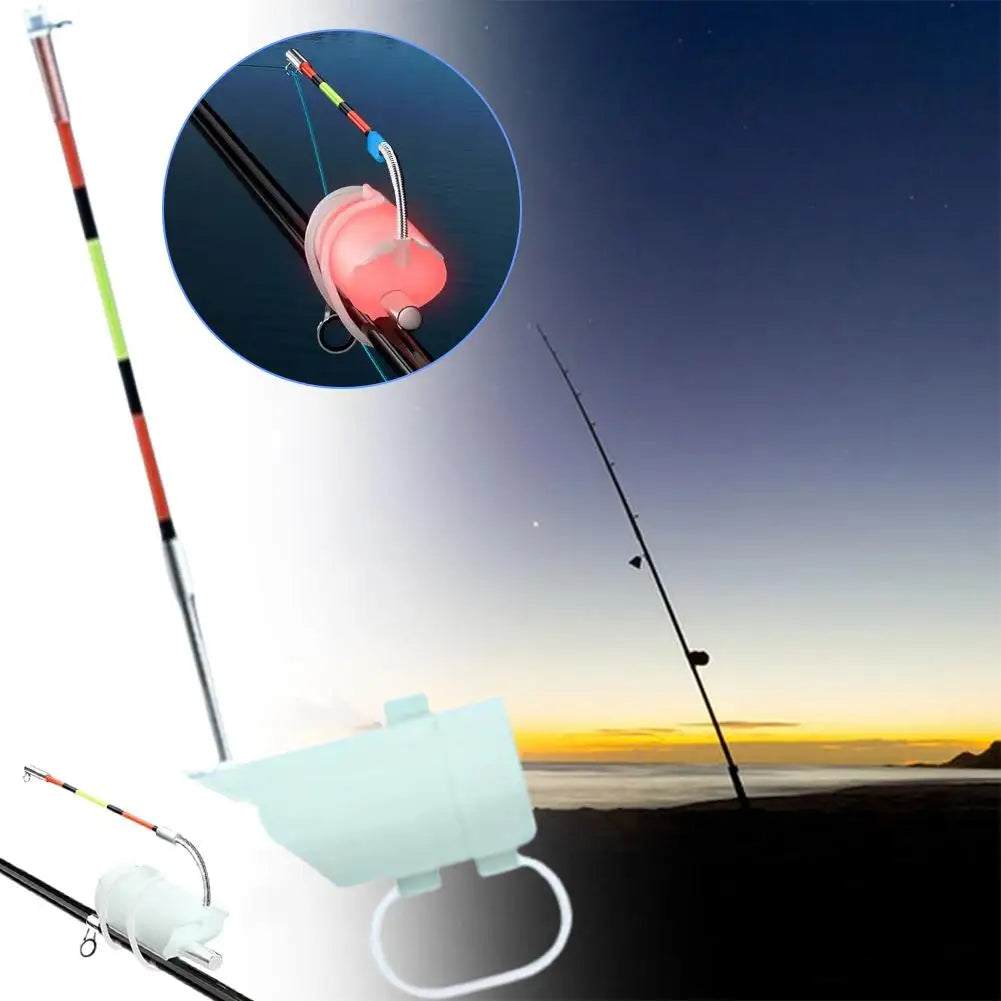 Alarme de picada de pesca com luz e besouro
