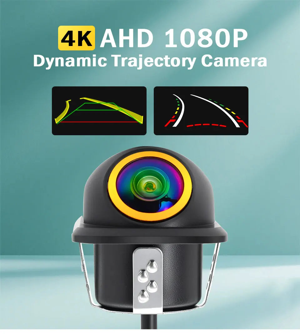 1080P AHD Rear View Camera with Dynamic Guidelines & 175° View