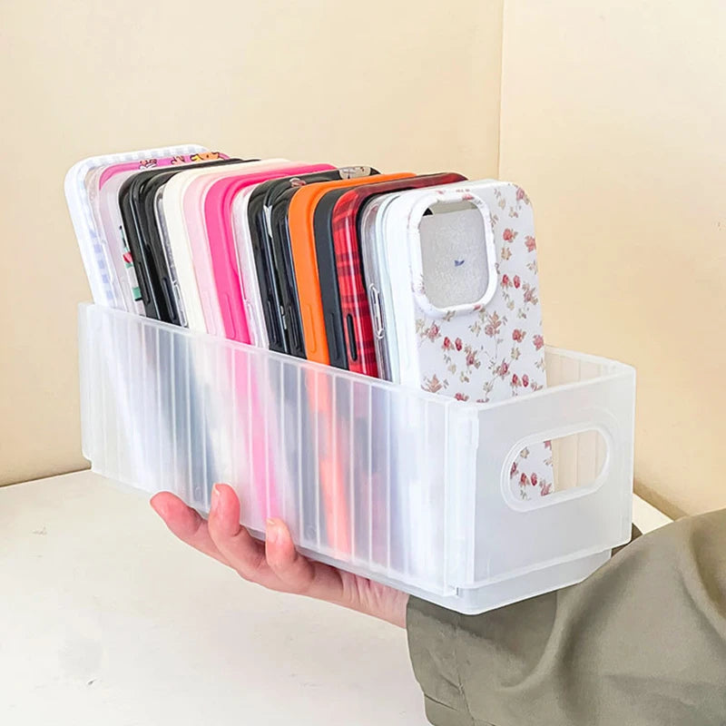 Clear Desktop Storage Organisers, Open or Lidded