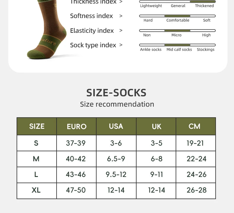 Waterproof Knee-High Hiking Socks for Outdoor, Snow, and Cycling