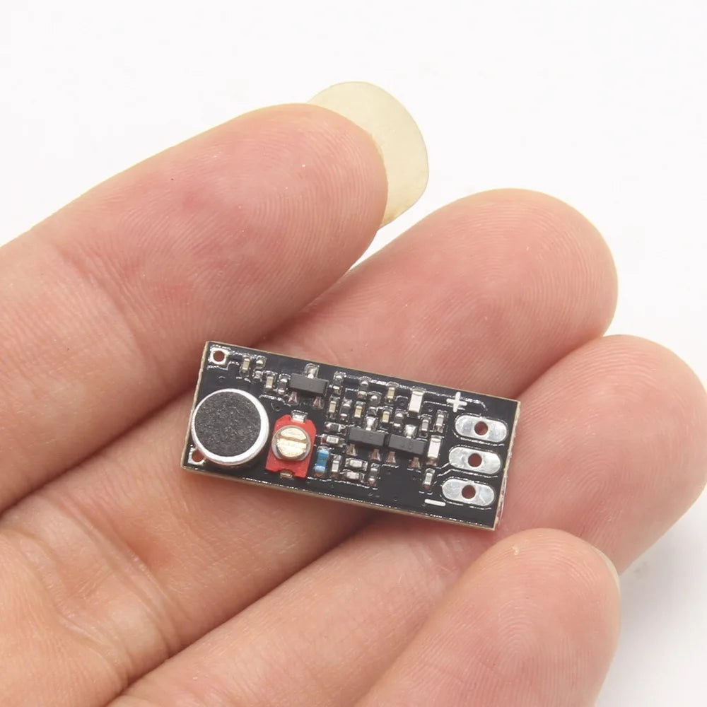 Módulo transmisor para micrófono FM de 88-115 MHz, diseño de amplio voltaje de 3 V-9 V, módulo de micrófono inalámbrico para banda FM