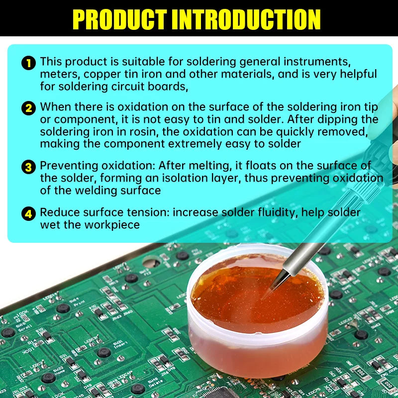 Pasta de fluxo de colofónia de 20 g para soldadura eletrónica