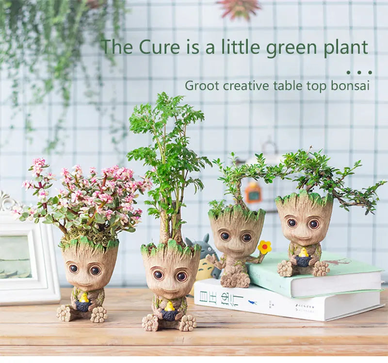 Home Decoration Crafts Miniature Model Office Desktop Display Cartoon Groot Figurines Handicrafts Decor Tree Man Ornament 5CM 