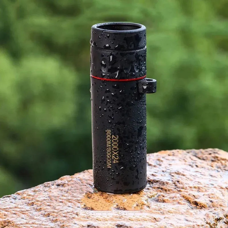 Telescópio monocular 2000x24, portátil, telemóvel com suporte, atividades ao ar livre como acampamento, caça e observação de aves