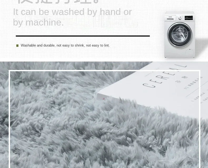 Super Soft Plush Round Rug Mat Fluffy White Carpets For Living Room Home Decor Bedroom Kid Room Decoration Salon Thick Pile Rug 