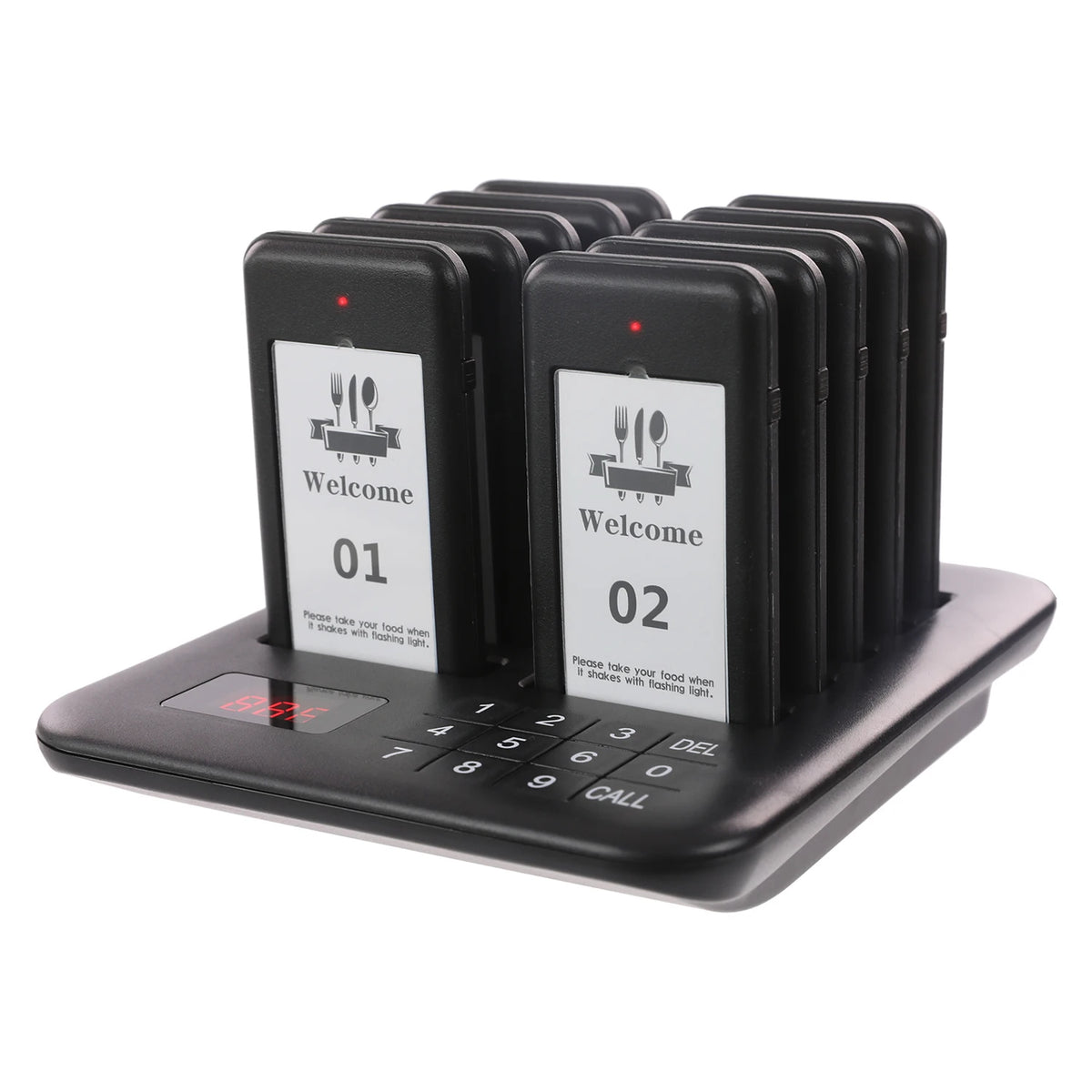Wachtrijsysteem voor restaurant en extra pager-opties
