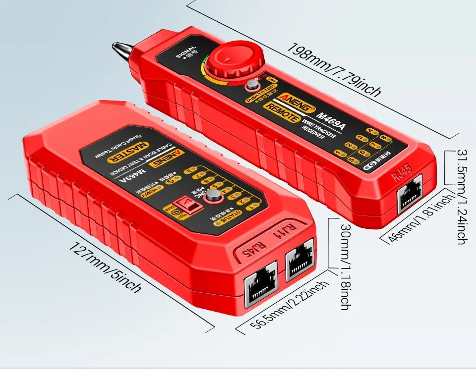 M469A RJ45/RJ11 Cable Tester and Tracer