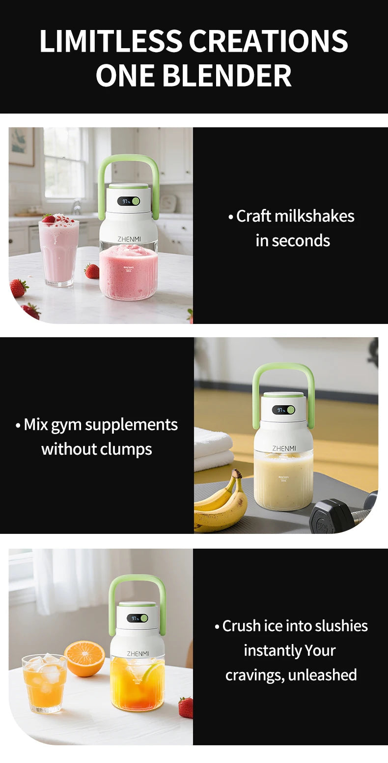 Cordless Portable Blender for Shakes and Smoothies