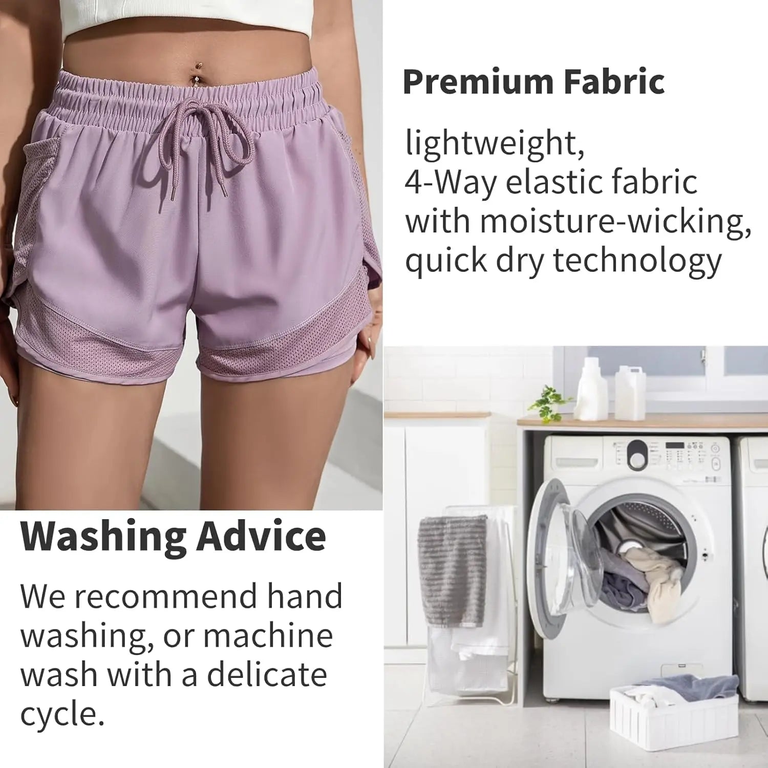 Gym training, running, high waist, breathable exercise, elastic fitness, daily wear of yoga shorts 