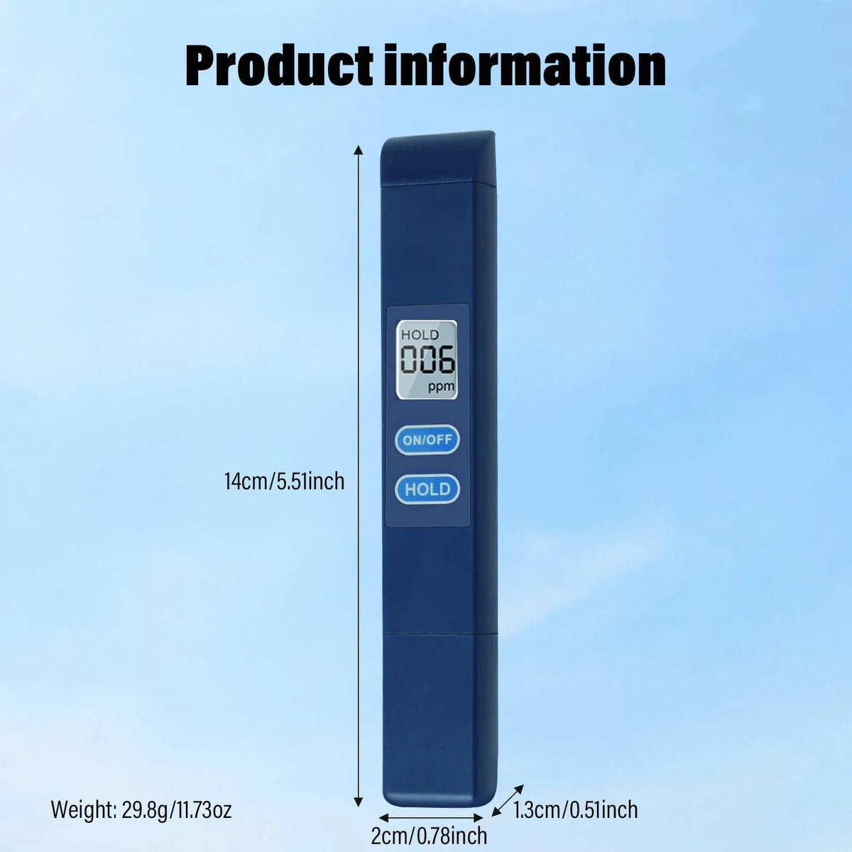 Digitálny tester TDS vody v tvare pera, 0-9990 ppm