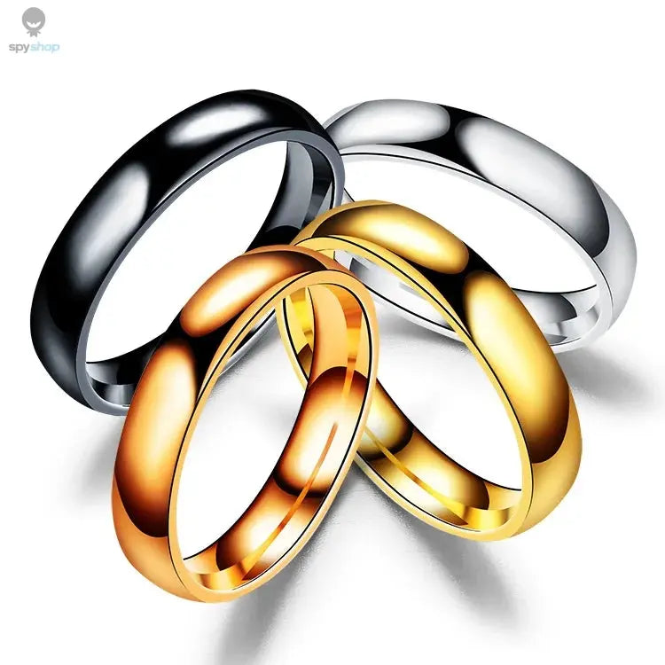 Simple 6mm Titanium Ring Women Men Prevent Allergy High Polished Wedding Rings Stainless Steel Couple Finger Jewelry Gifts 