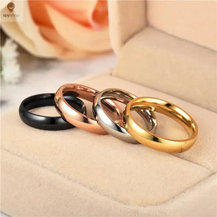Simple 6mm Titanium Ring Women Men Prevent Allergy High Polished Wedding Rings Stainless Steel Couple Finger Jewelry Gifts 