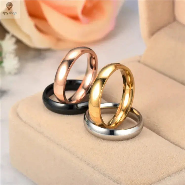 Simple 6mm Titanium Ring Women Men Prevent Allergy High Polished Wedding Rings Stainless Steel Couple Finger Jewelry Gifts 