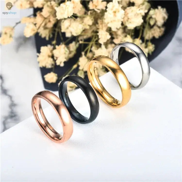 Simple 6mm Titanium Ring Women Men Prevent Allergy High Polished Wedding Rings Stainless Steel Couple Finger Jewelry Gifts 