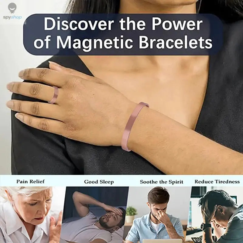 Simple Jewelry Set Pure Copper Bracelet Rings Cuff Magnetic Bangles For Women Men Arthritis Health Solid Copper Jewelry 