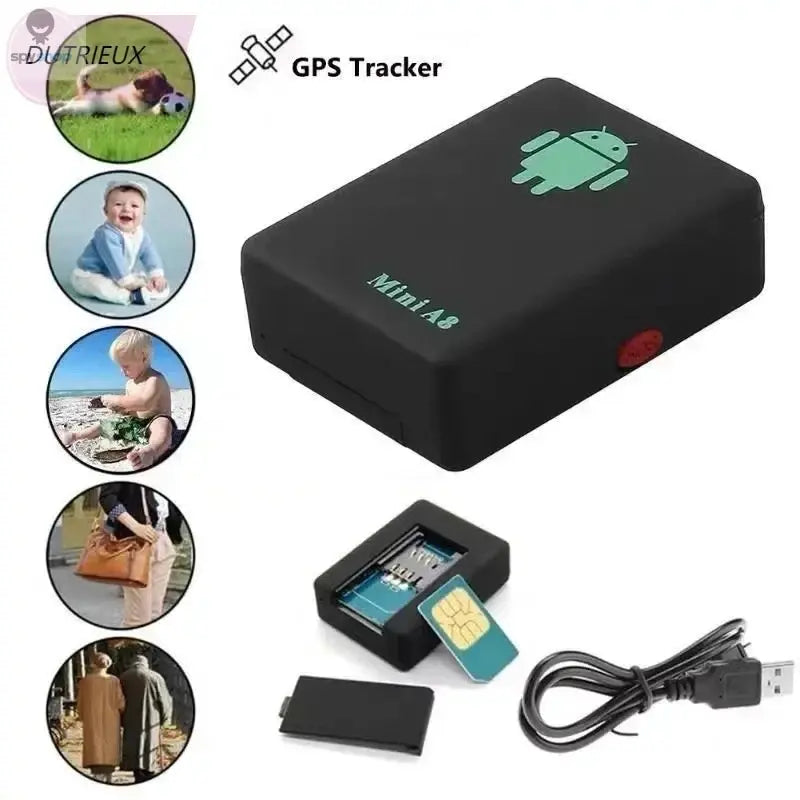 Small GPS Tracker Mini A8 GSM GPRS LBS LocatorAdapter Free Real Time Car Kids Family PetTracking Device Spy-shop.com