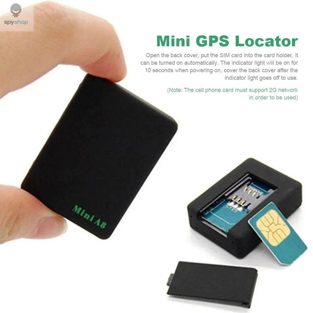Small GPS Tracker Mini A8 GSM GPRS LBS LocatorAdapter Free Real Time Car Kids Family PetTracking Device Spy-shop.com