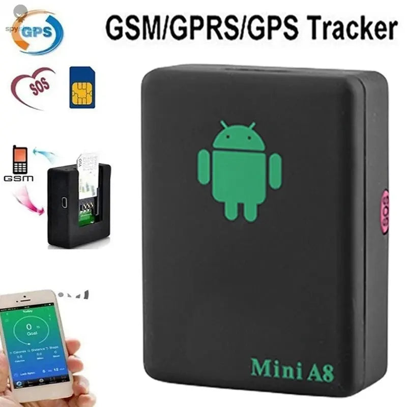 Small GPS Tracker Mini A8 GSM GPRS LBS LocatorAdapter Free Real Time Car Kids Family PetTracking Device Spy-shop.com