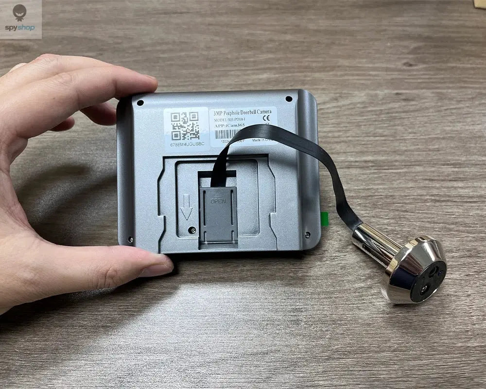 Smart 3MP Mini Digital Peephole Door Camera 2.4Ghz WiFi Infrared IR Night Vision PIR Motion Detection Digital Viewer iCam365 APP 