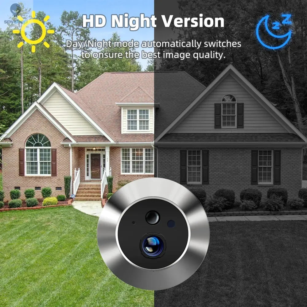 Smart 3MP Mini Digital Peephole Door Camera 2.4Ghz WiFi Infrared IR Night Vision PIR Motion Detection Digital Viewer iCam365 APP 
