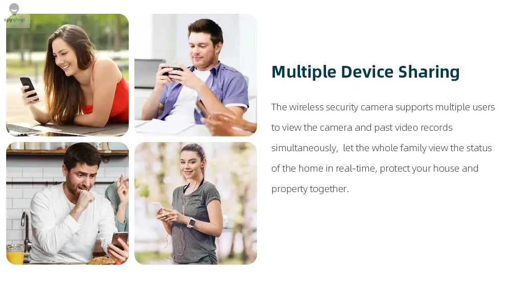Smart 3MP WiFi Tuya Doorbell Camera with 5000mAh Battery – Peephole Viewer with Night Vision, Two-Way Audio, Alexa & Google Compatible, Home Security Video Intercom Spy-shop.com