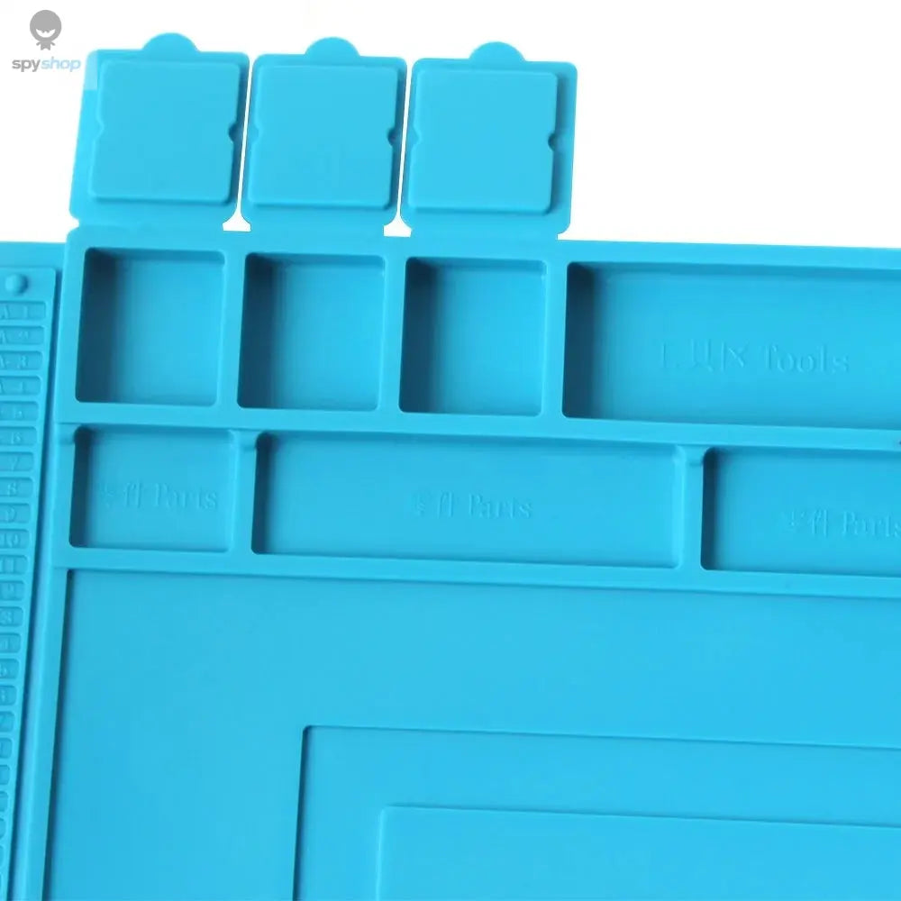 Soldering Station Mat Silicone Work Mat Heat Resistant 932°F Anti-Static Magnetic Mat for Electronic Phone Laptop Watch Repair Spy-shop.com