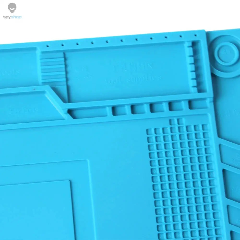 Soldering Station Mat Silicone Work Mat Heat Resistant 932°F Anti-Static Magnetic Mat for Electronic Phone Laptop Watch Repair Spy-shop.com